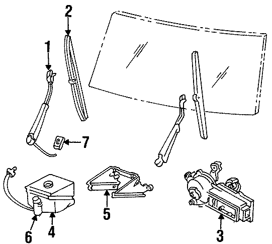 WINDSHIELD. WIPER & WASHER COMPONENTS.