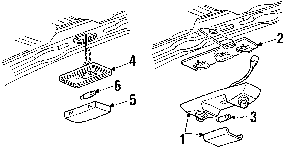 Full size assembly image of ROOF. INTERIOR TRIM. (1/1)
