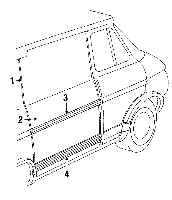 SIDE LOADING DOOR. DOOR & COMPONENTS.