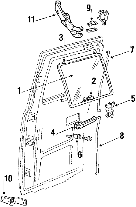 6BACK DOOR. GLASS & HARDWARE.https://images.simplepart.com/images/parts/motor/fullsize/GB1230.png