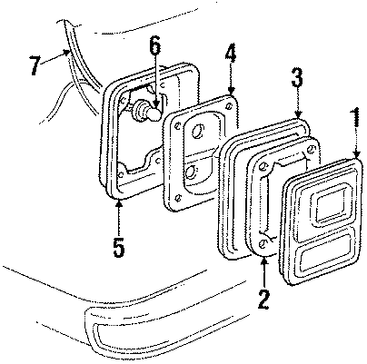 REAR LAMPS. TAIL LAMPS. Diagram
