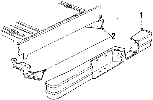 REAR BUMPER. BUMPER & COMPONENTS.