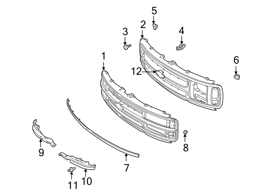 12GRILLE & COMPONENTS.https://images.simplepart.com/images/parts/motor/fullsize/GB96020.png