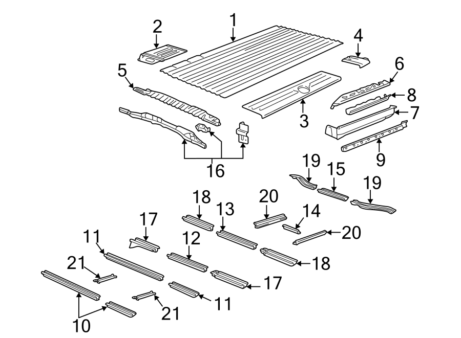 4Rear body & floor. Side loading door.https://images.simplepart.com/images/parts/motor/fullsize/GB96045.png