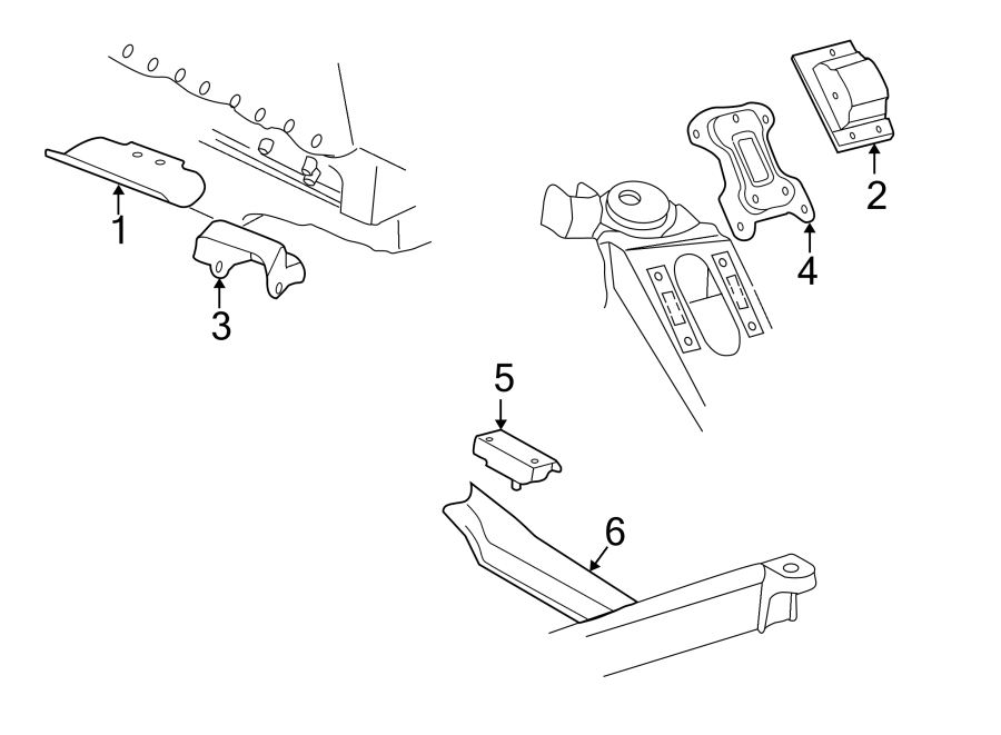 Diagram Engine & TRANS mounting. for your 2013 Chevrolet Silverado 3500 HD WT Crew Cab Pickup 6.6L Duramax V8 DIESEL A/T 4WD 