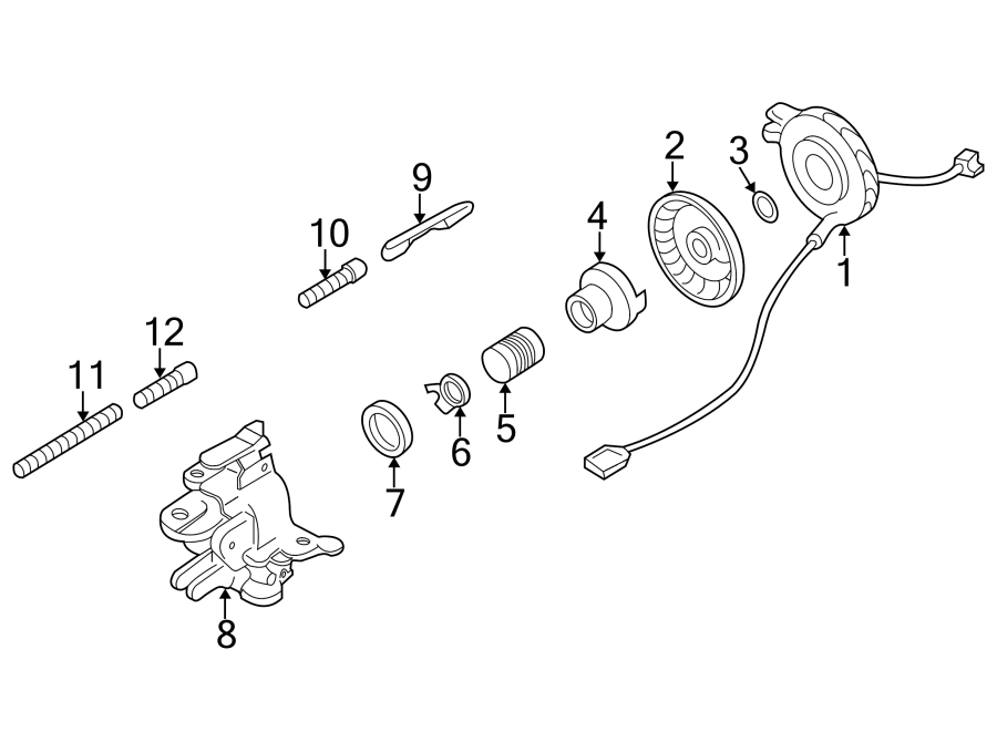 STEERING COLUMN. HOUSING & COMPONENTS. Diagram