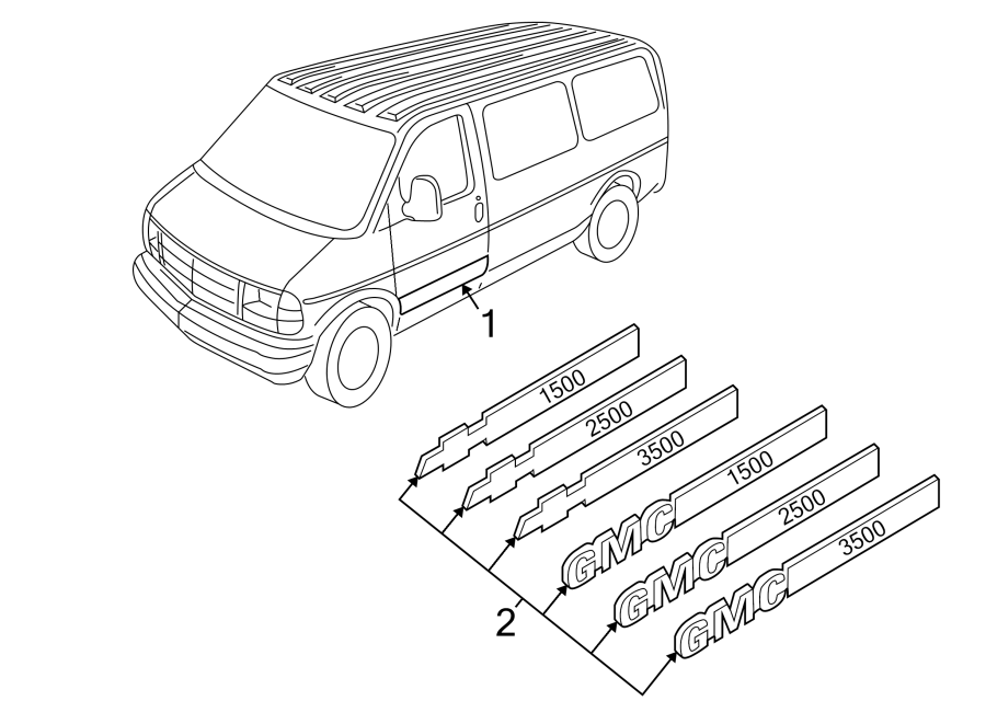 2FRONT DOOR. EXTERIOR TRIM.https://images.simplepart.com/images/parts/motor/fullsize/GB96790.png