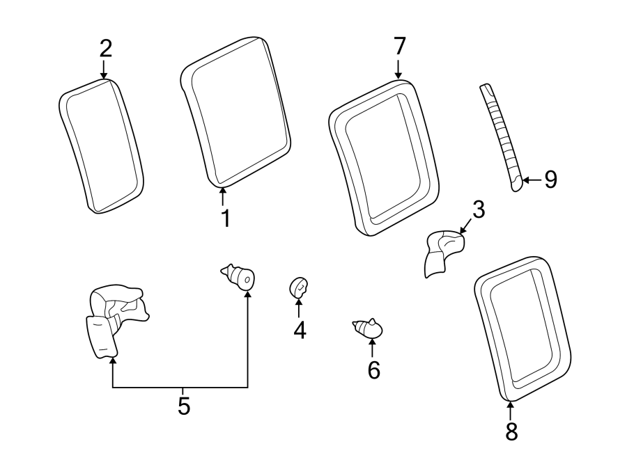 Diagram SIDE LOADING DOOR. GLASS & HARDWARE. for your 2022 Chevrolet Spark   