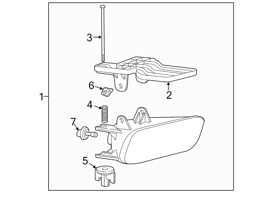 Diagram FRONT LAMPS. FOG LAMPS. for your Cadillac ATS  