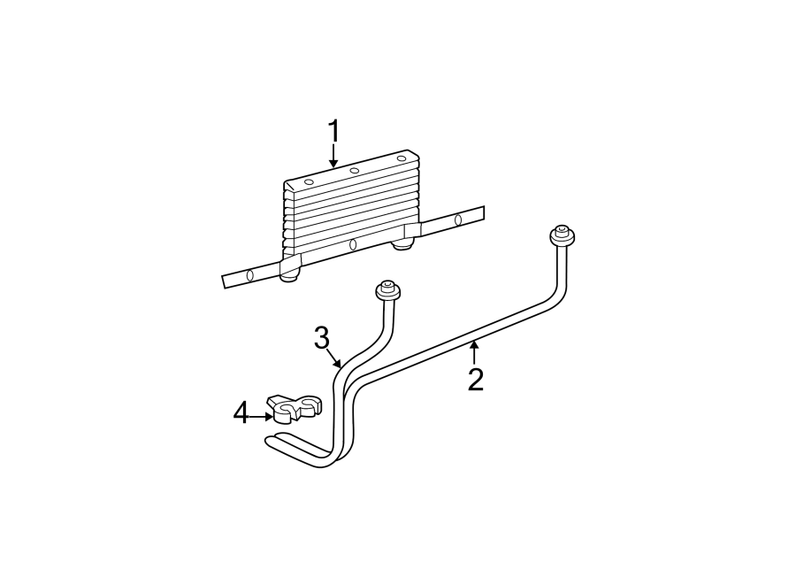 Diagram TRANS OIL COOLER. for your 2021 GMC Sierra 2500 HD 6.6L Duramax V8 DIESEL A/T 4WD SLT Crew Cab Pickup 