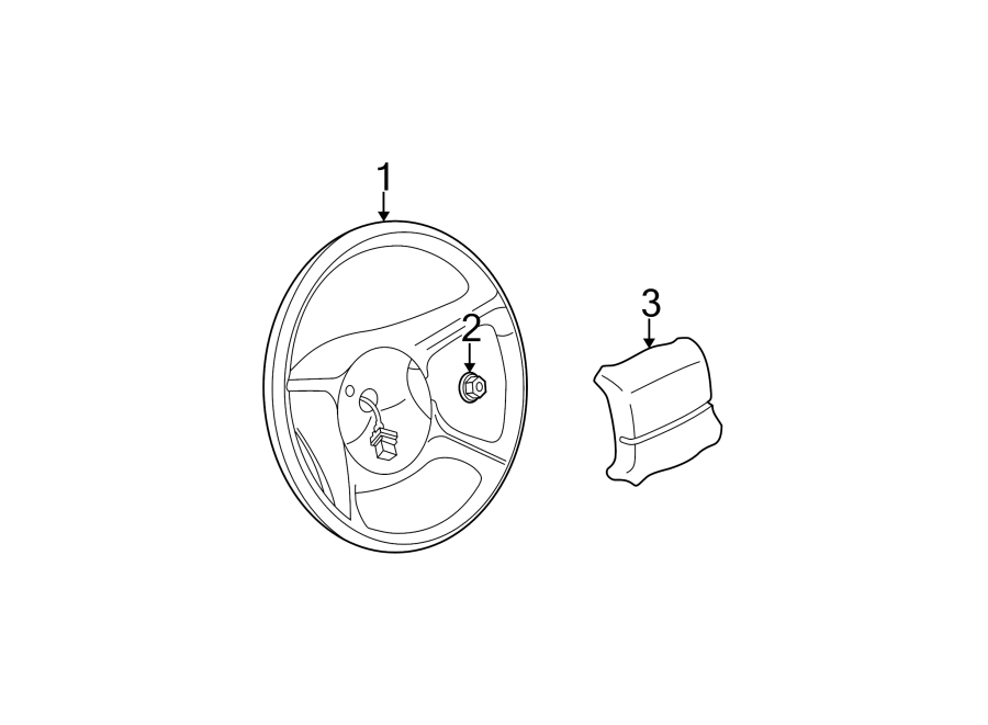 Diagram STEERING WHEEL & TRIM. for your Chevrolet