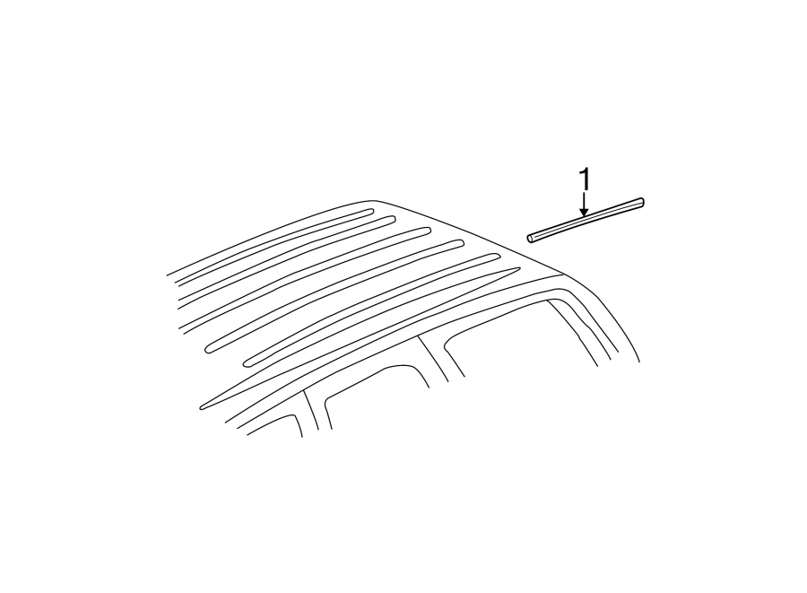 Full size assembly image of ROOF. EXTERIOR TRIM. (1/1)