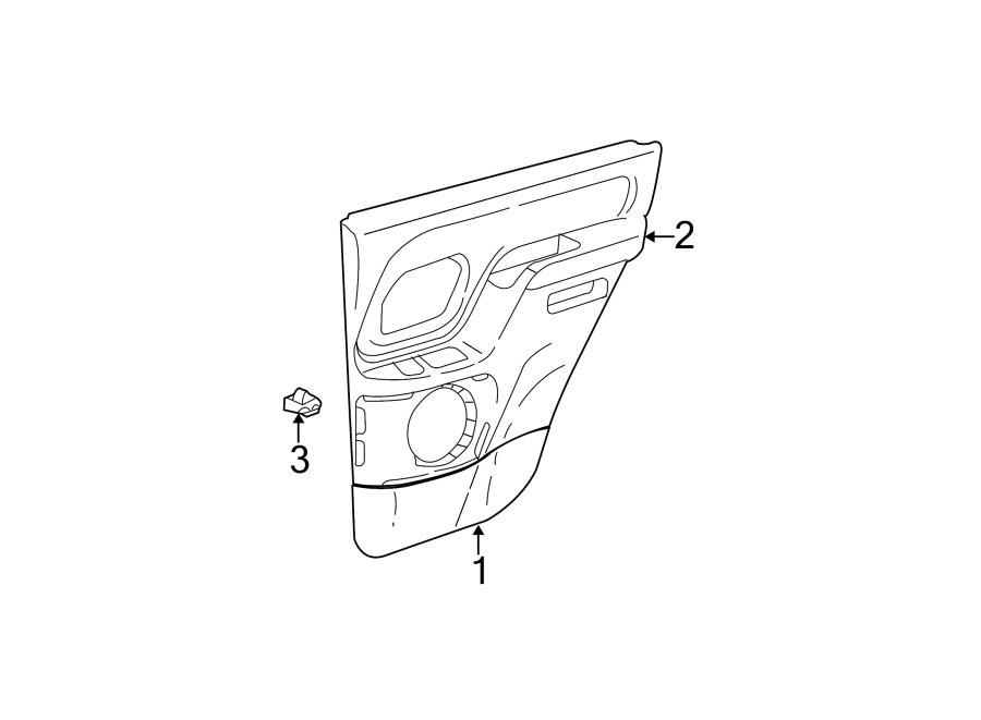 REAR DOOR. INTERIOR TRIM.