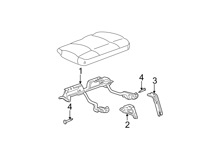 Diagram SEATS & TRACKS. TRACKS & COMPONENTS. for your Cadillac ATS  