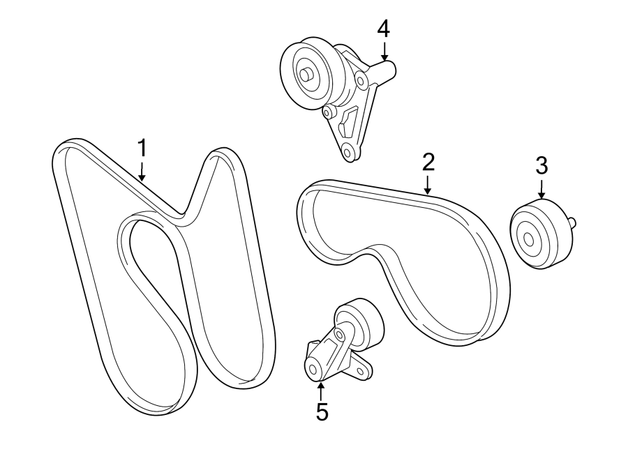 Diagram BELTS & PULLEYS. for your 1999 Chevrolet Silverado   