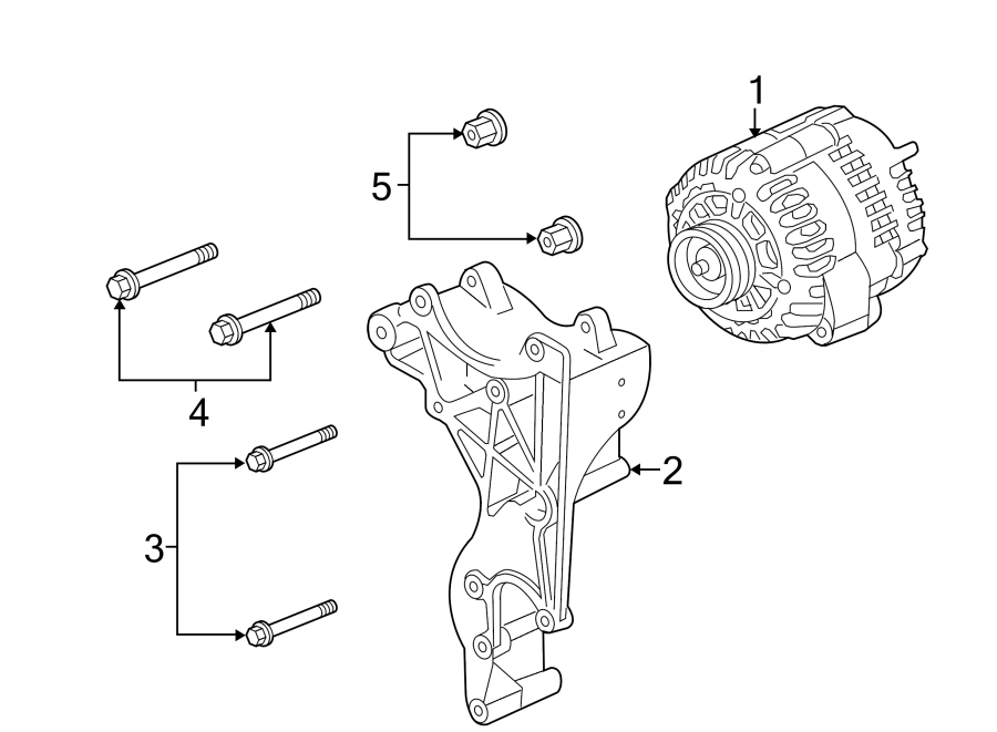 Diagram ALTERNATOR. for your 2022 Chevrolet Blazer   