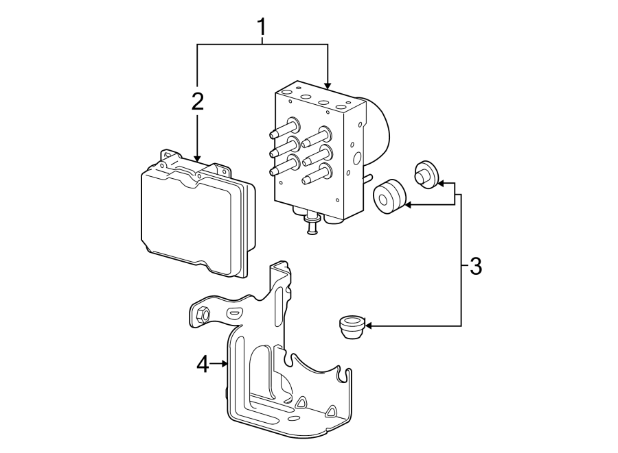 Diagram ELECTRICAL. ABS COMPONENTS. for your 1985 Buick Century   