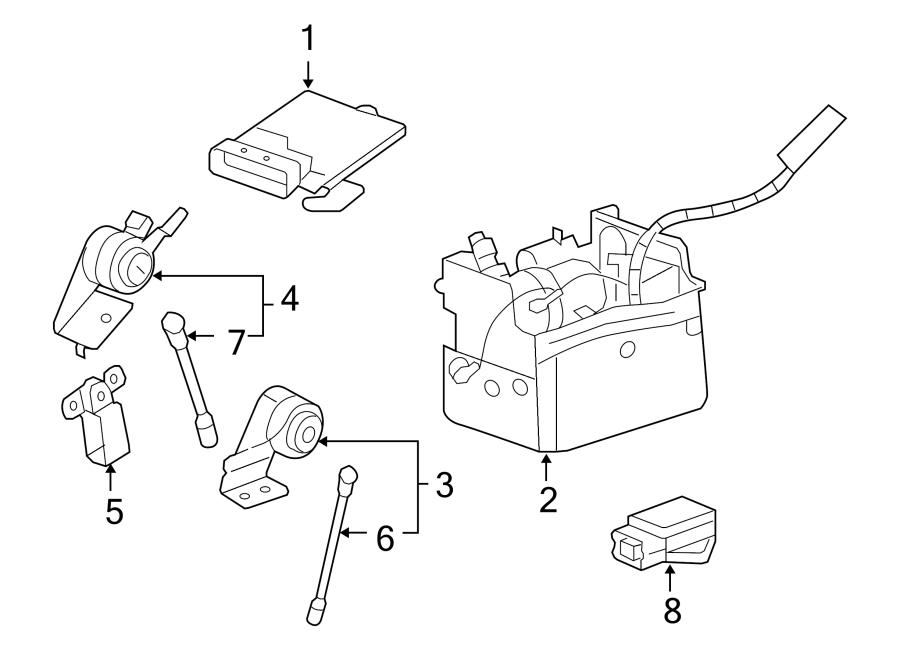 Diagram Ride control components. for your 2016 GMC Sierra 2500 HD 6.0L Vortec V8 FLEX A/T 4WD SLE Extended Cab Pickup Fleetside 