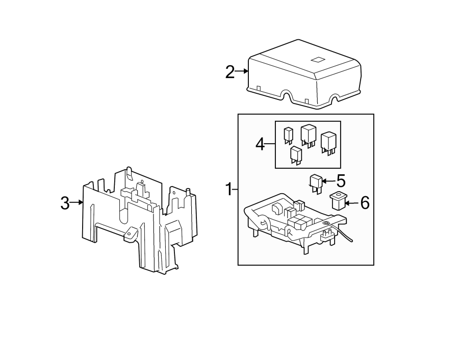 Diagram FUSE & RELAY. for your 2002 GMC Sierra 2500 HD 8.1L Vortec V8 A/T RWD SL Standard Cab Pickup Fleetside 