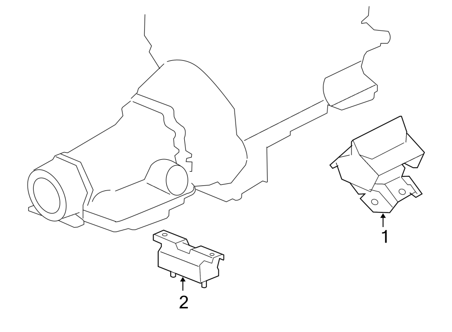 Diagram Engine & TRANS mounting. for your 2013 Chevrolet Silverado 3500 HD WT Crew Cab Pickup 6.6L Duramax V8 DIESEL A/T 4WD 