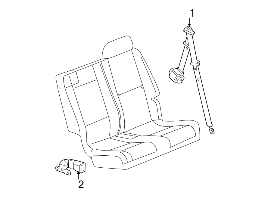 RESTRAINT SYSTEMS. REAR SEAT BELTS.