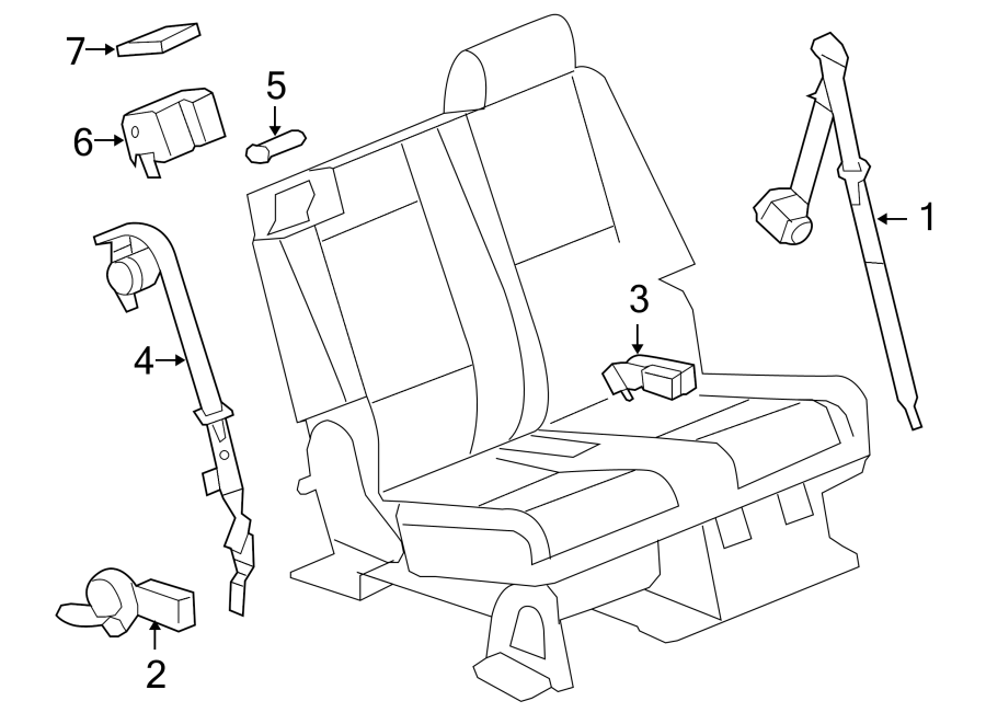 RESTRAINT SYSTEMS. REAR SEAT BELTS.