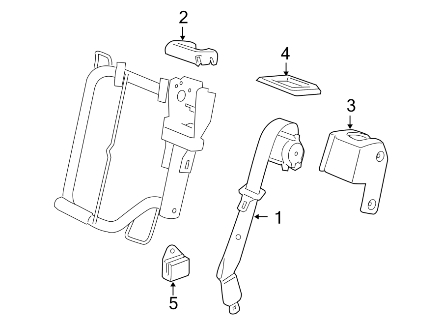 RESTRAINT SYSTEMS. REAR SEAT BELTS.