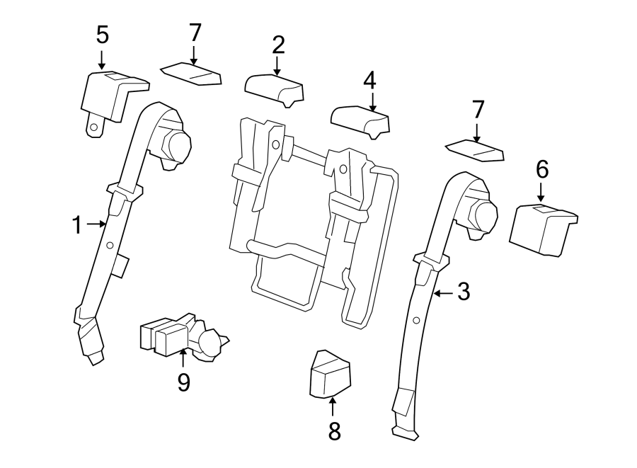 RESTRAINT SYSTEMS. REAR SEAT BELTS.