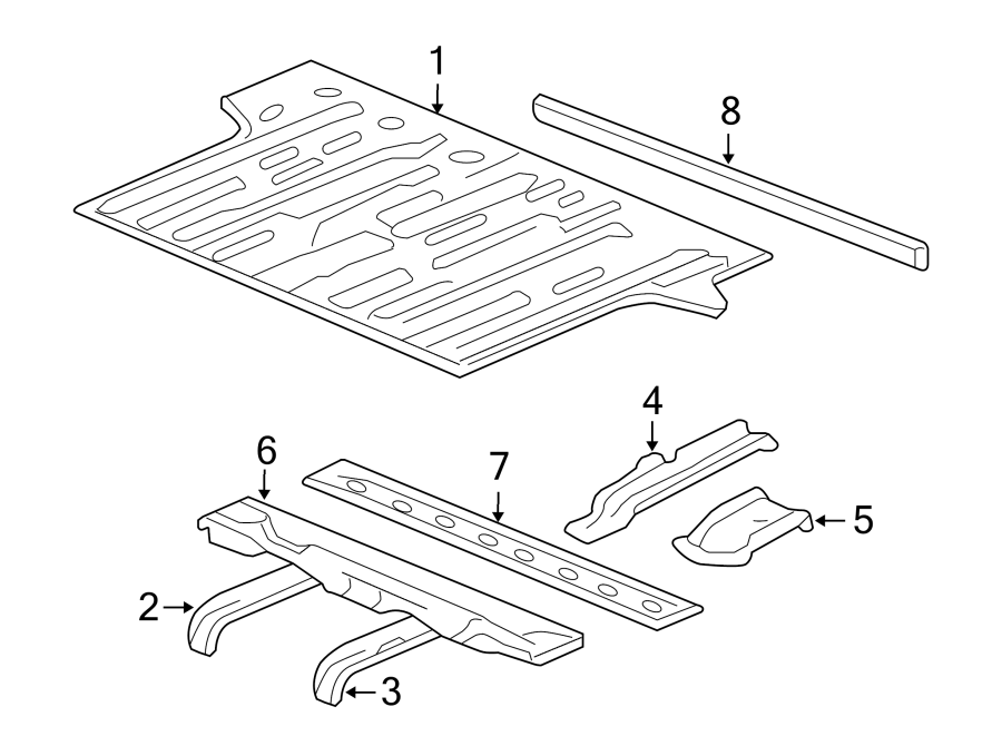 6Rear body. Floor & rails.https://images.simplepart.com/images/parts/motor/fullsize/GC07835.png