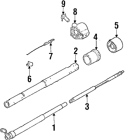 Diagram STEERING COLUMN. LOWER COMPONENTS. UPPER COMPONENTS. for your 2018 Chevrolet Spark  LS Hatchback 