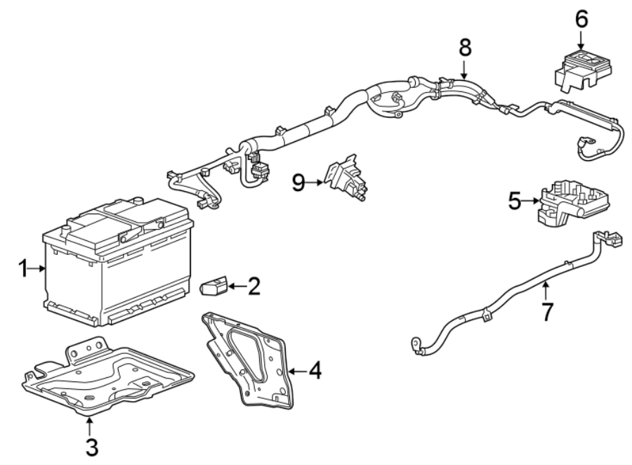 Diagram BATTERY. for your 2005 Chevrolet Aveo    