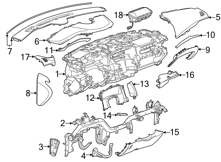 INSTRUMENT PANEL. Diagram