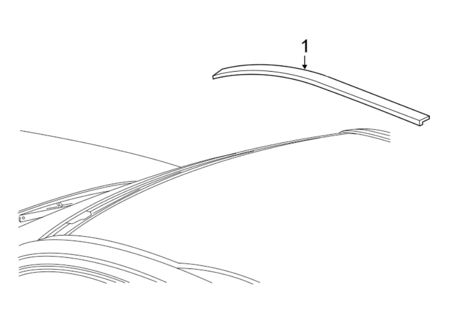 Diagram EXTERIOR TRIM. for your 2020 GMC Sierra 1500   