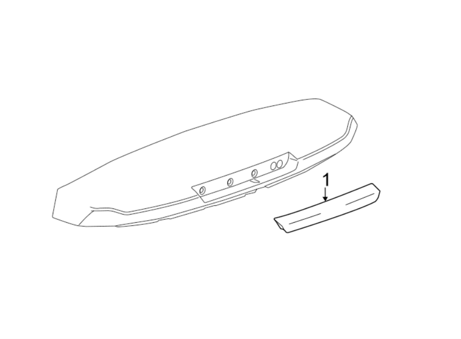 Diagram REAR LAMPS. HIGH MOUNTED STOP LAMP. for your 2004 Chevrolet Suburban 1500   