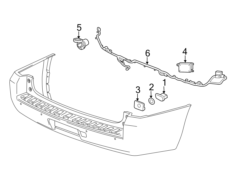 Diagram REAR BUMPER. ELECTRICAL COMPONENTS. for your 2001 Buick Century   