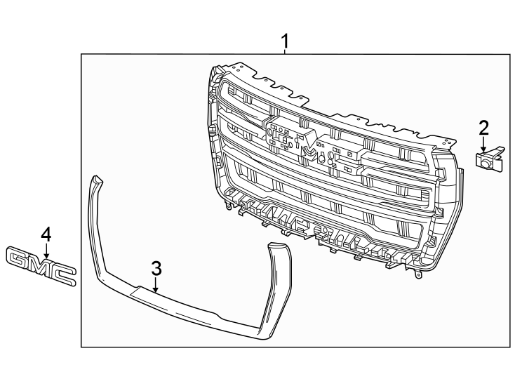 4Front bumper & grille. Grille & components.https://images.simplepart.com/images/parts/motor/fullsize/GC21038.png