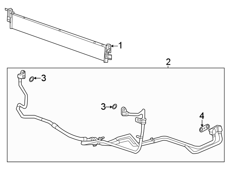 TRANS oil cooler. Diagram