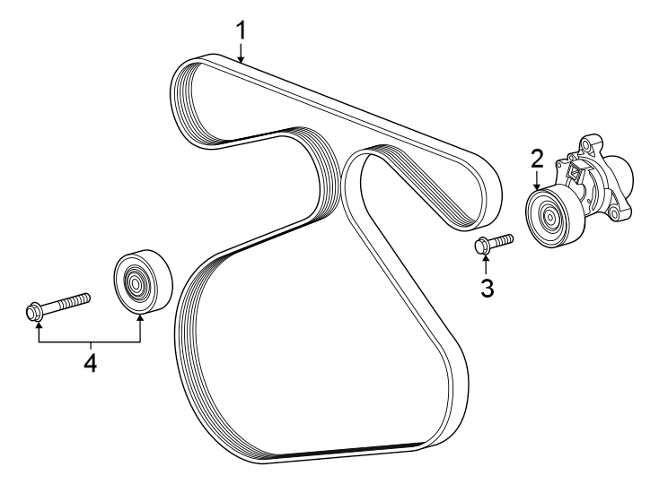 Diagram Belts & pulleys. for your 2012 Buick Regal   