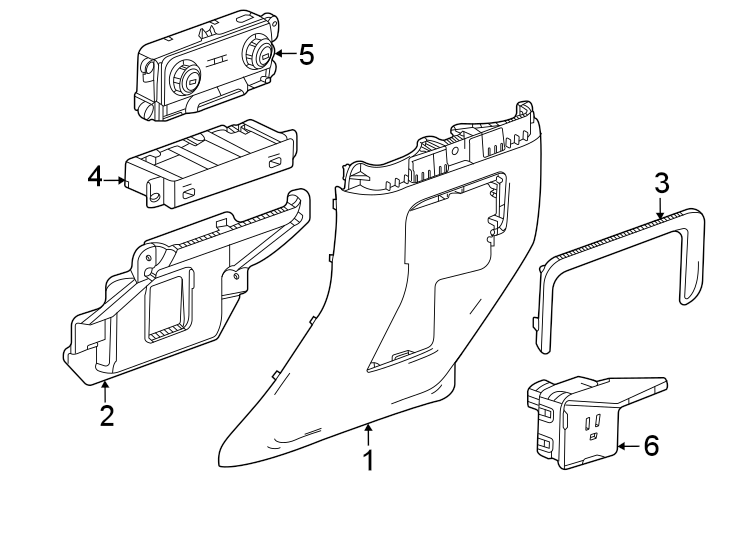 Diagram Center console. for your 2001 Buick Century   