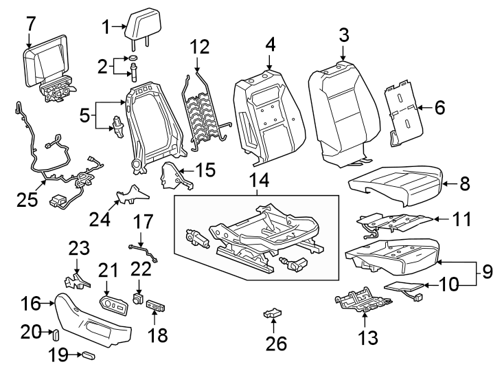 22Seats & tracks. Passenger seat components.https://images.simplepart.com/images/parts/motor/fullsize/GC21490.png