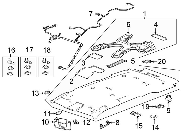 Diagram Interior trim. for your 1998 Buick Century   