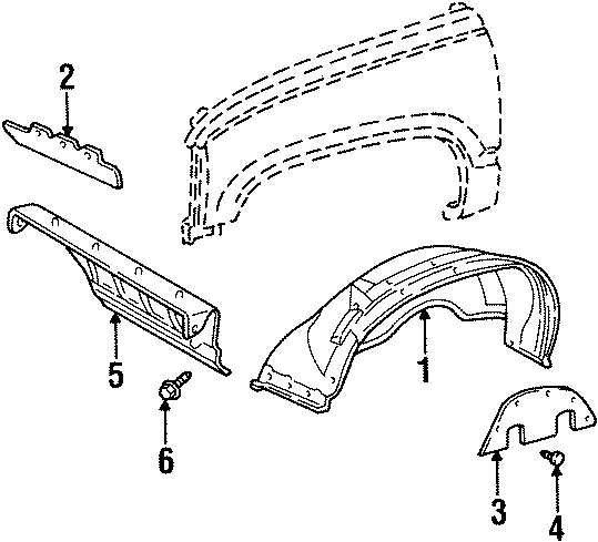 FENDER. INNER COMPONENTS.