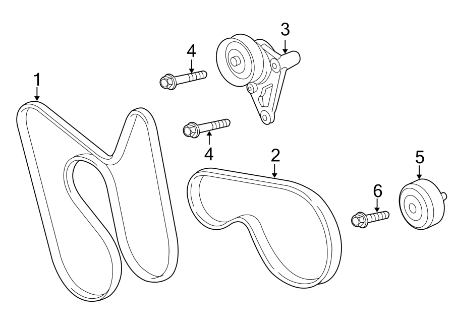 Diagram BELTS & PULLEYS. for your 2015 GMC Sierra 2500 HD 6.6L Duramax V8 DIESEL A/T 4WD SLE Extended Cab Pickup Fleetside 