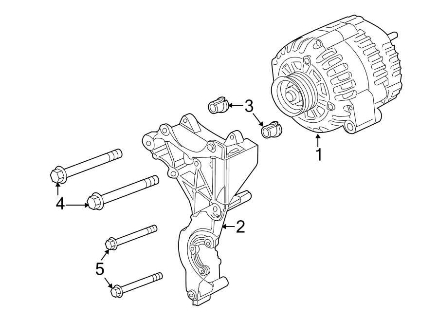 Diagram ALTERNATOR. for your 2022 Chevrolet Equinox 1.5L Ecotec A/T FWD LS Sport Utility 