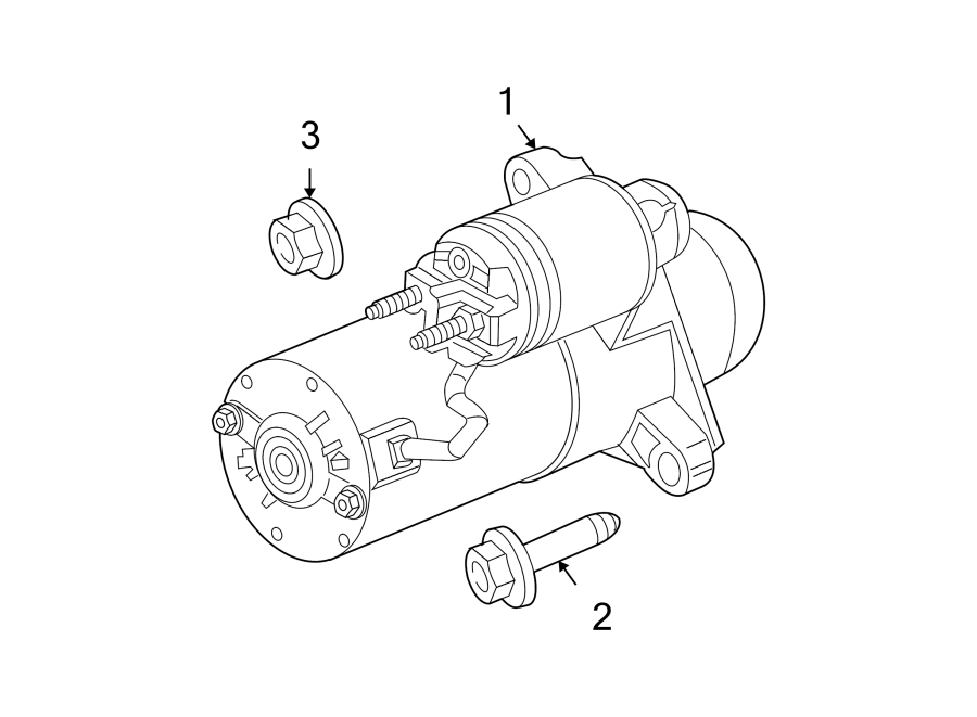 Diagram STARTER. for your 2023 Cadillac XT4   