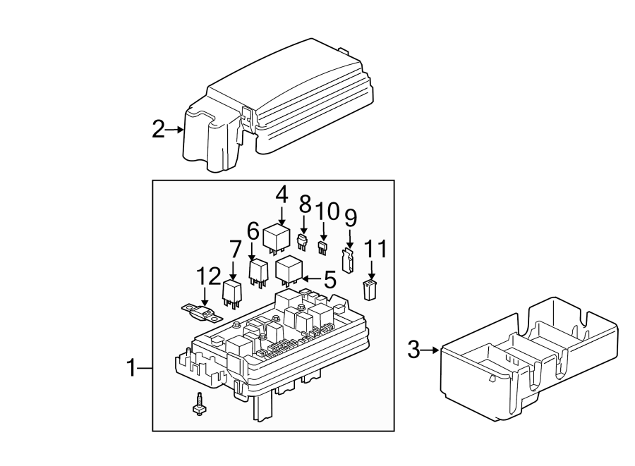 Diagram ELECTRICAL COMPONENTS. for your 2020 Buick Regal TourX Base Wagon  