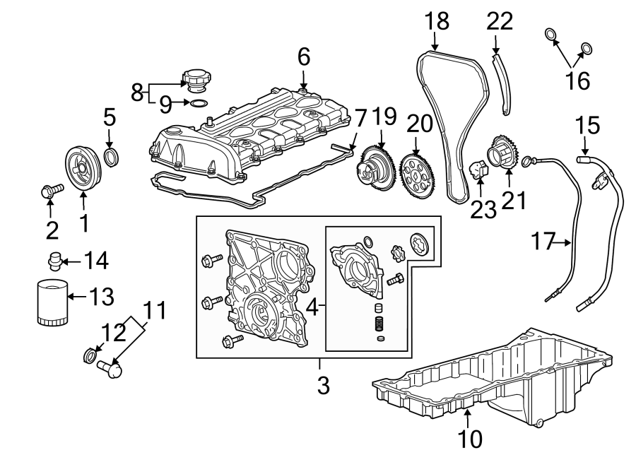 Diagram ENGINE PARTS. for your 2019 Chevrolet Suburban    