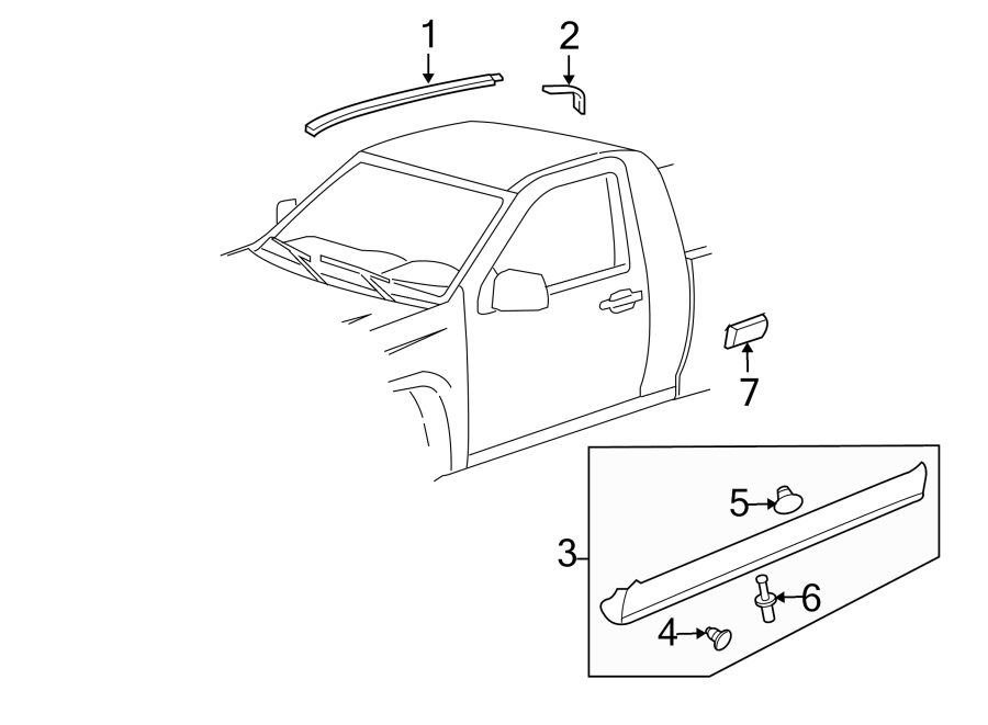 Chevrolet Colorado Rocker Panel Guard Extended Cab W Xtreme Gm Parts Wholesale