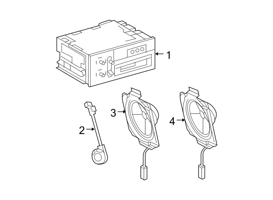 Diagram Instrument panel. Sound system. for your 2004 Buick Century   