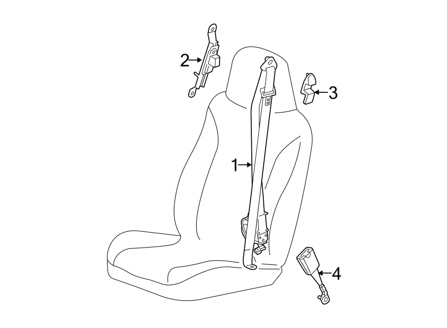 RESTRAINT SYSTEMS. FRONT SEAT BELTS.